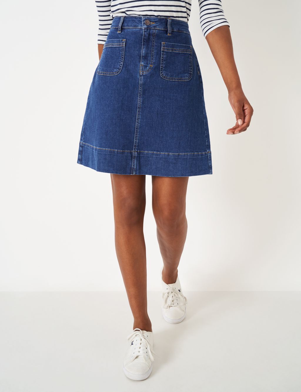 Denim Mini Skirt image 3