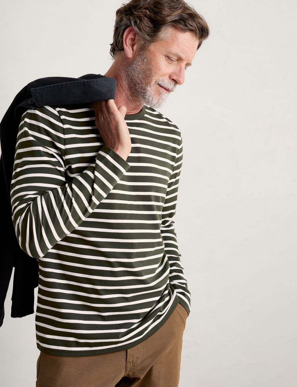 Organic Cotton Striped Long Sleeve T-Shirt