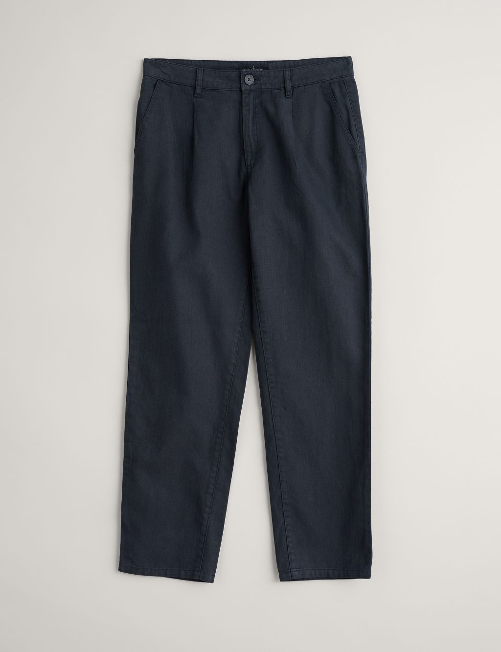 Regular Fit Linen Rich Cargo Trousers image 2