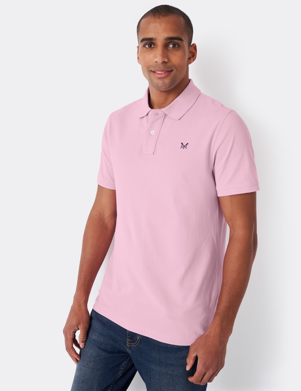 Plain Collar Neck Men Light Pink Cotton Shirt, Handwash