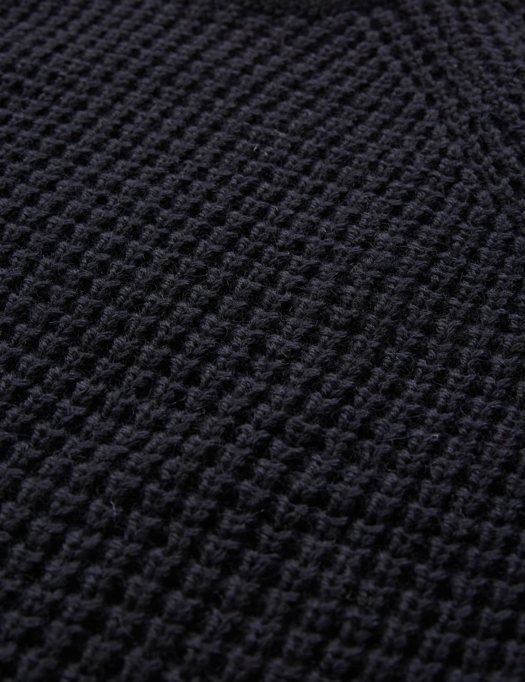 Pure Wool Textured Crew Neck Jumper image 3
