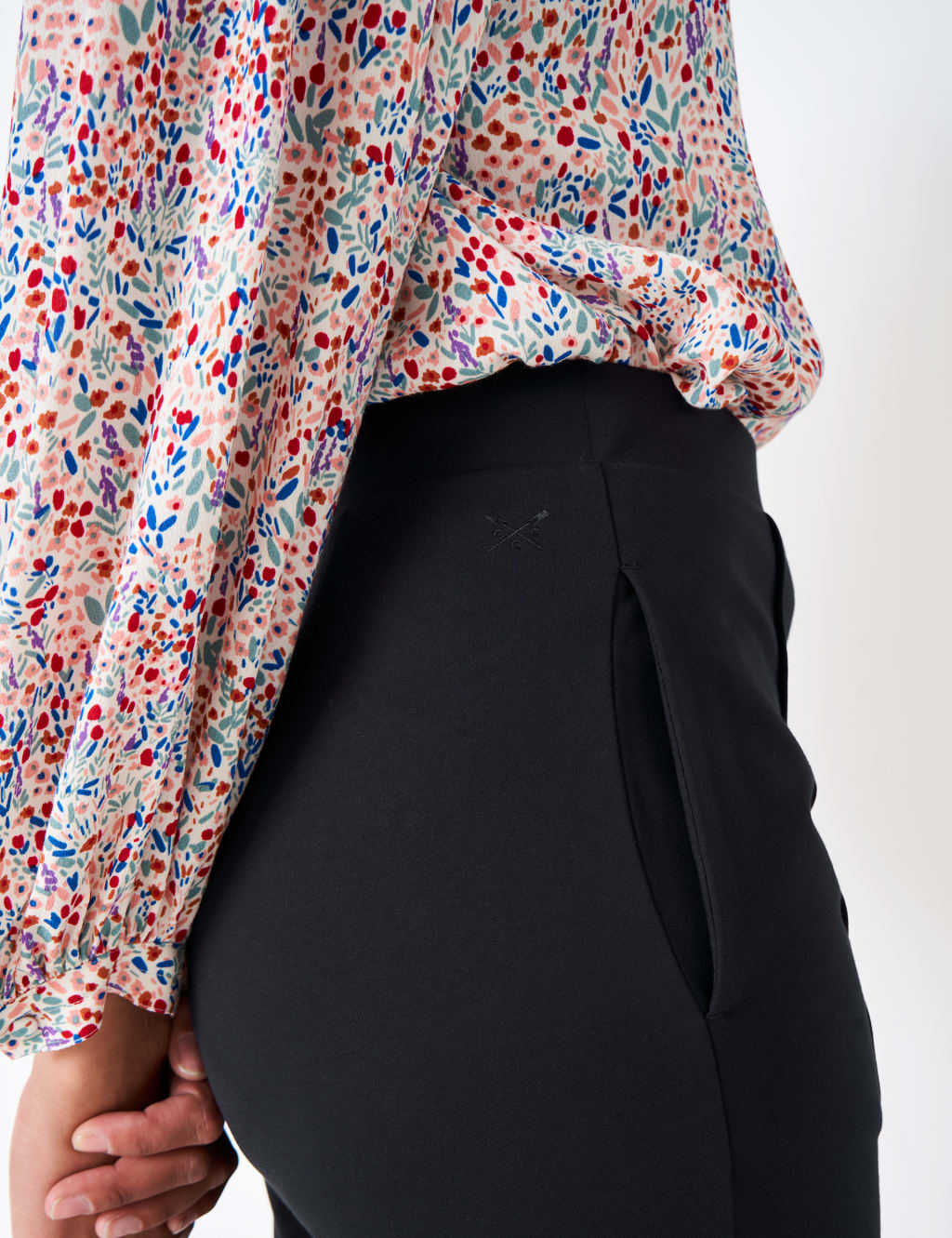 Ponte Straight Leg Trousers image 4
