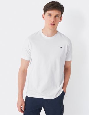 Crew Clothing Men's Pure Cotton Crew Neck T-Shirt - XXL - White, White
