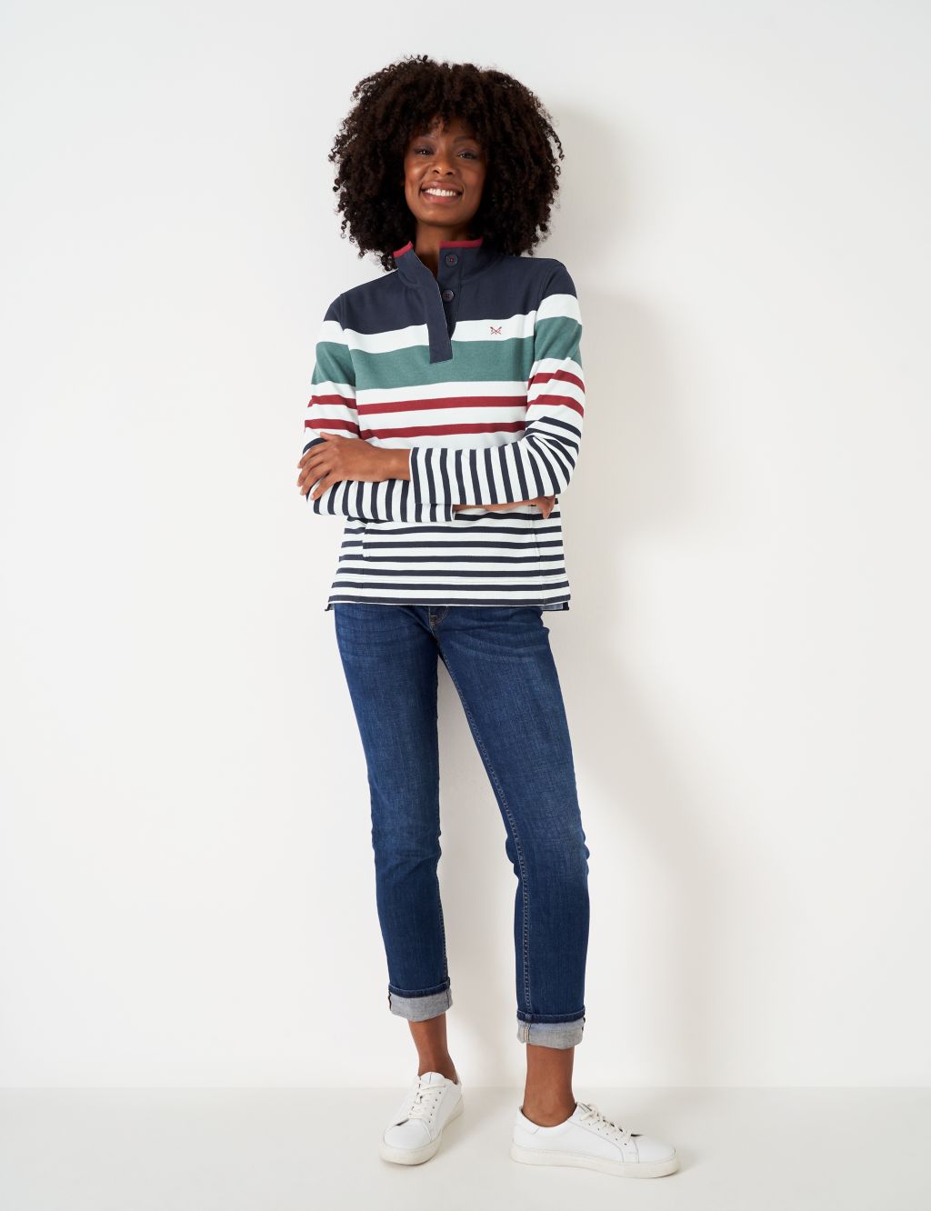 Pure Cotton Striped Sweatshirt image 3