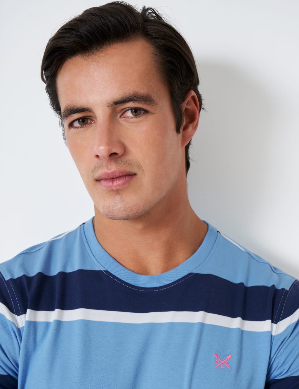 Pure Cotton Striped Crew Neck T-Shirt image 5