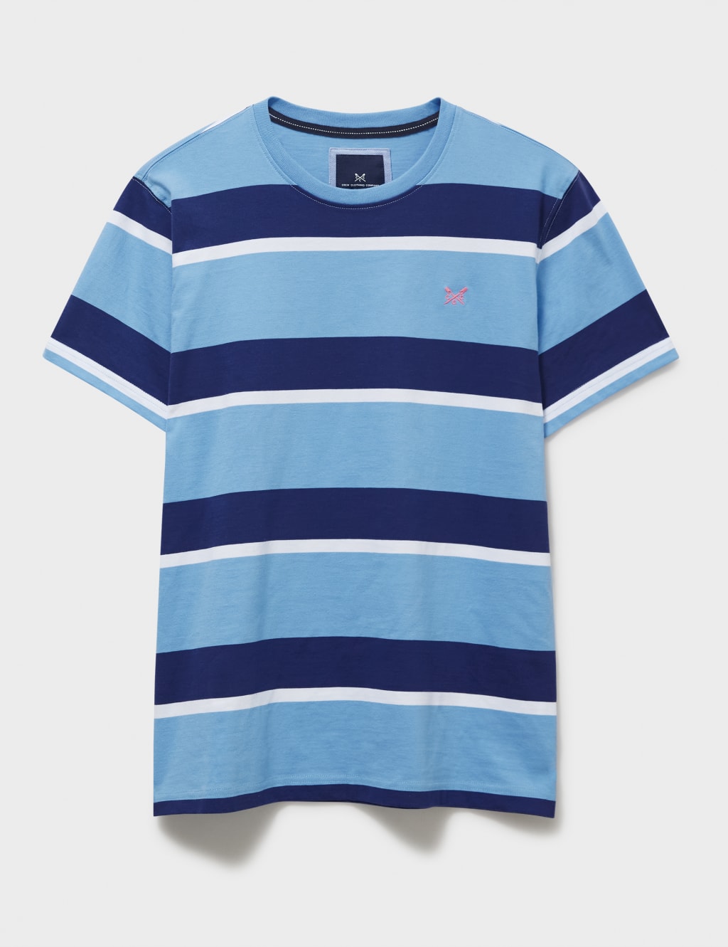 Pure Cotton Striped Crew Neck T-Shirt image 2