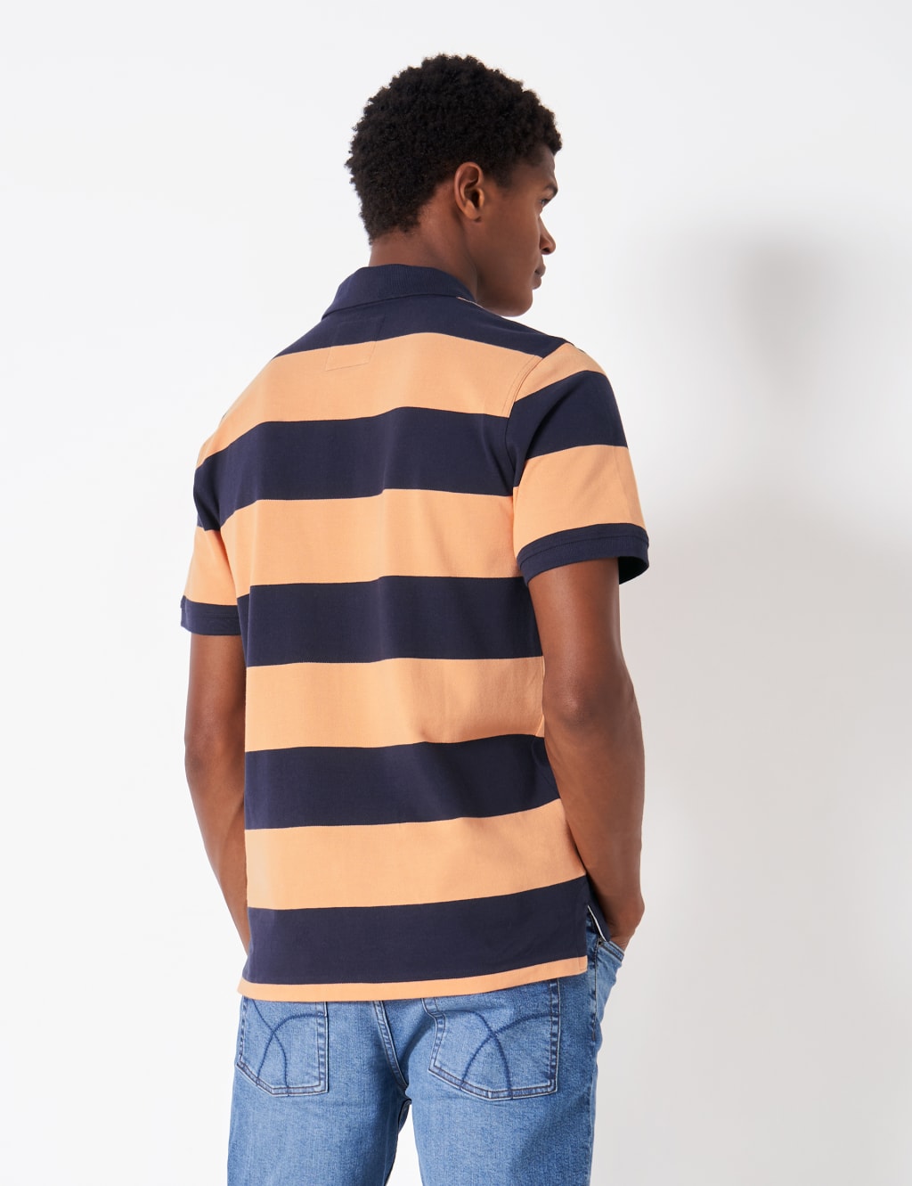 Pure Cotton Striped Polo Shirt image 3