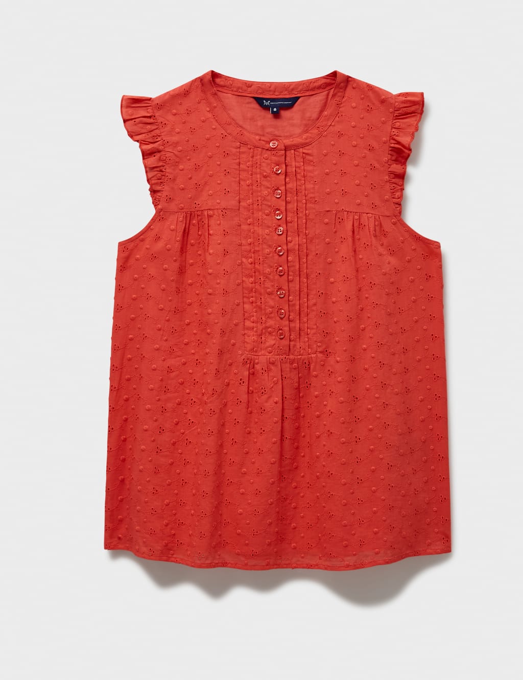 Pure Cotton Broderie Pintuck Blouse image 2
