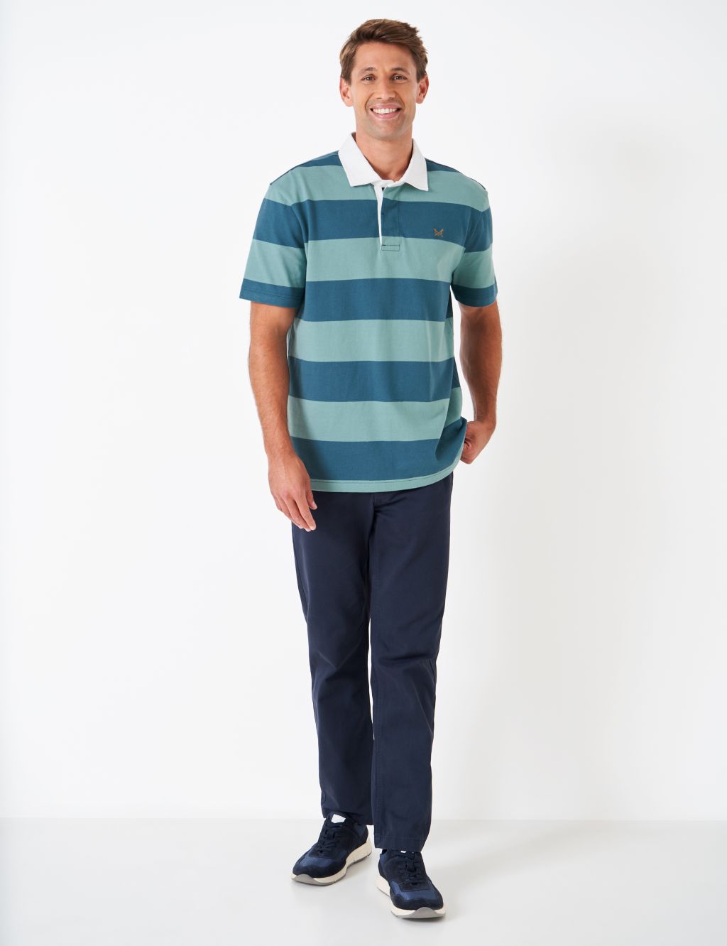 Pure Cotton Striped Short Sleeve Rugby Shirt image 3