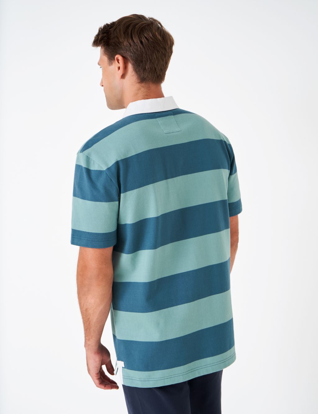 Pure Cotton Striped Short Sleeve Rugby Shirt image 4