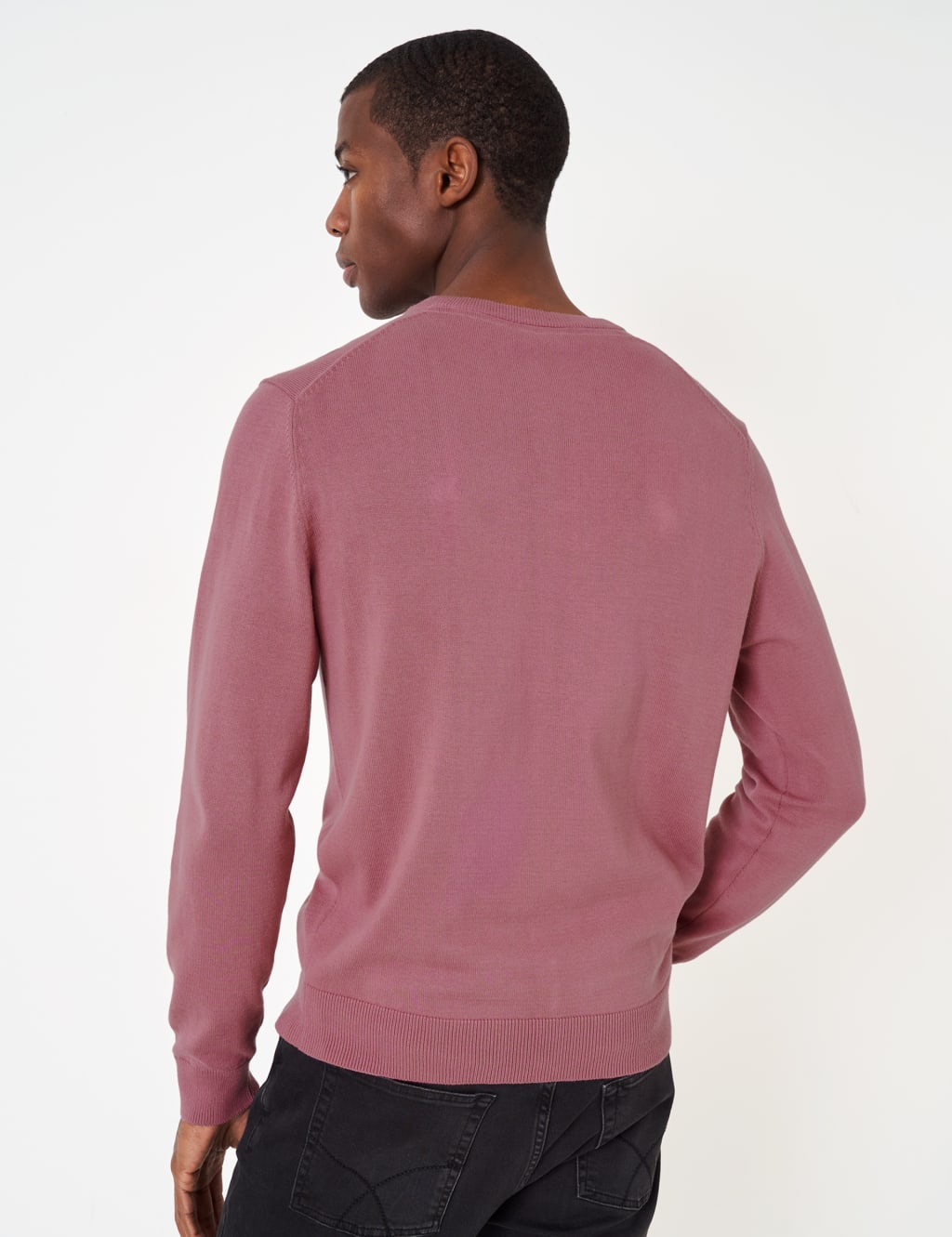Mens pink v neck jumper deals
