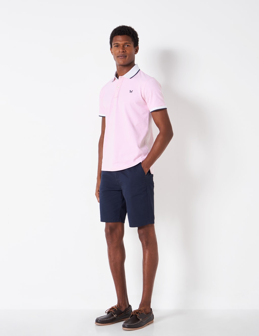 Cotton Rich Tipped Polo Shirt image 2