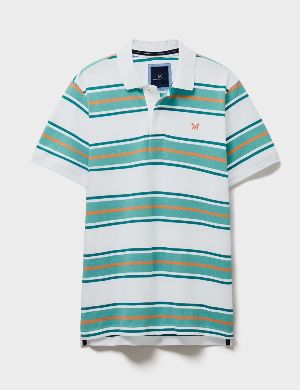 Pure Cotton Striped Polo Shirt image 2