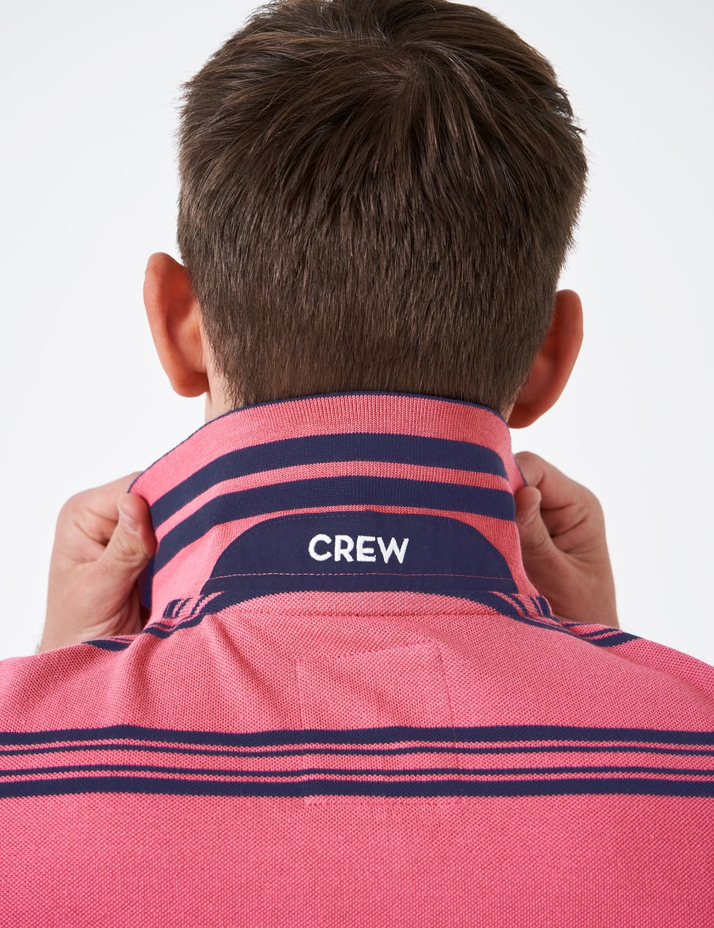 Pure Cotton Pique Striped Polo Shirt image 4