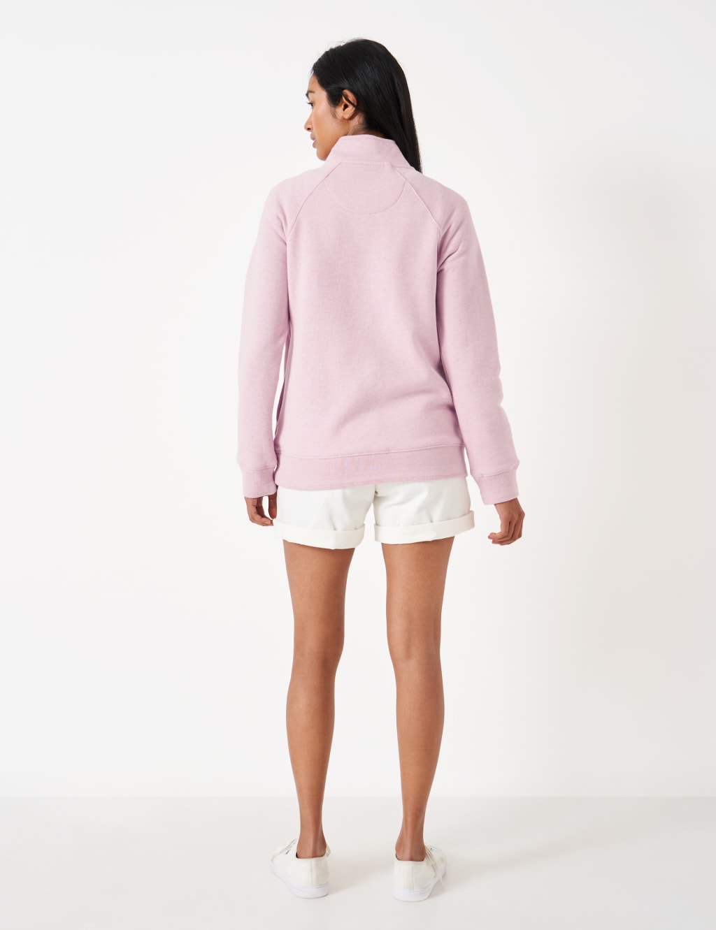 Cotton Rich Striped Half Zip Sweatshirt image 4