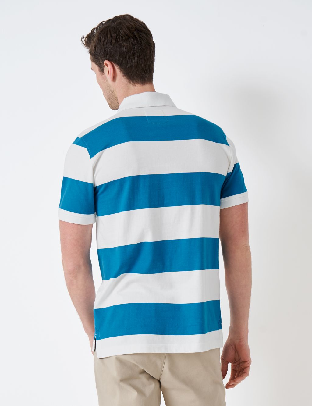 Pure Cotton Striped Polo Shirt image 4