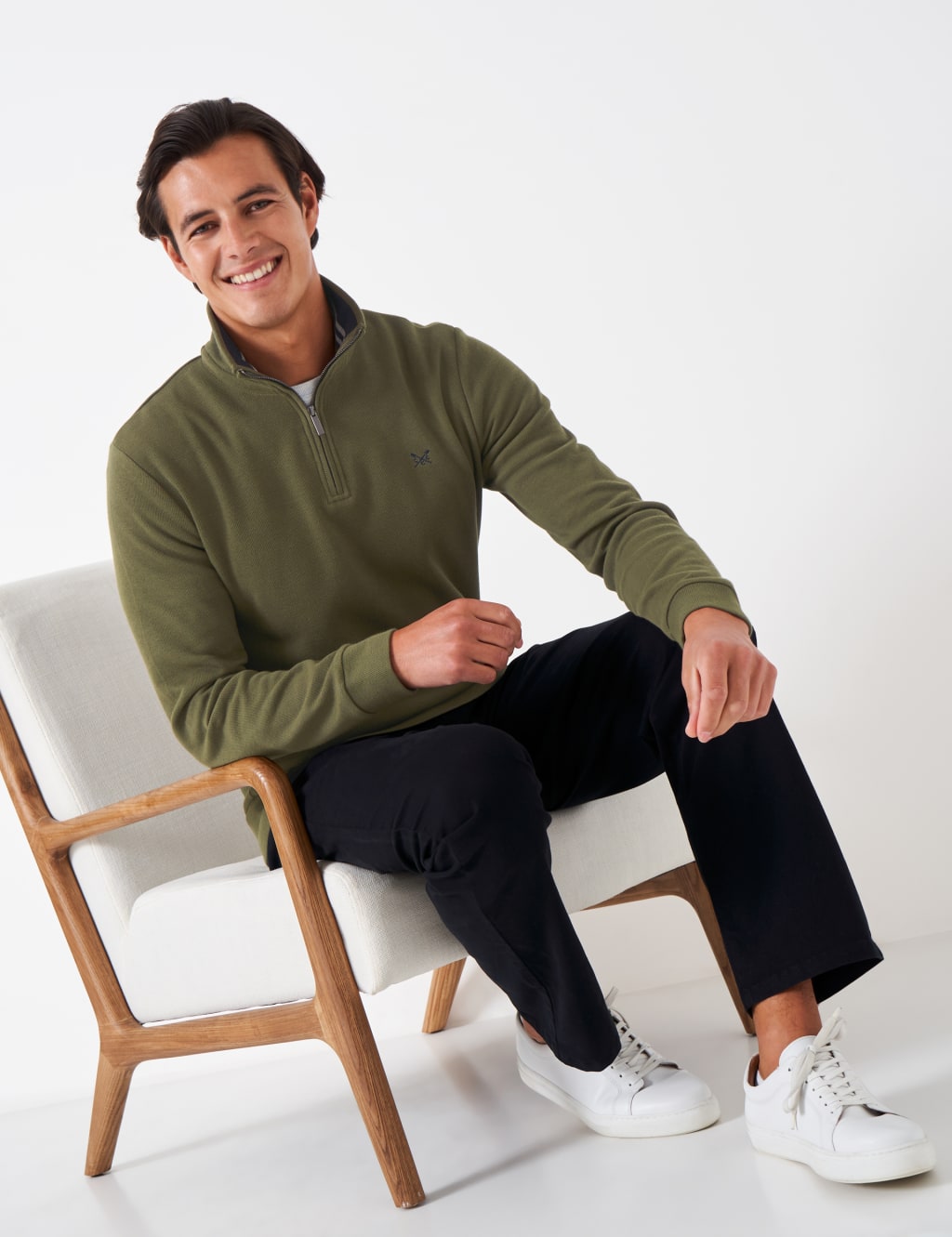 Pure Cotton Half Zip Sweatshirt image 5