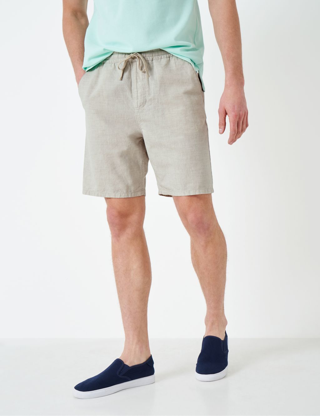 Linen Blend Lightweight Shorts image 3