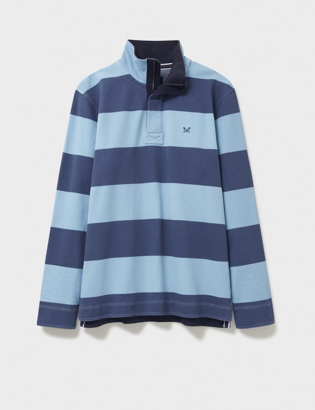 Pure Cotton Striped Half Zip Sweatshirt image 2