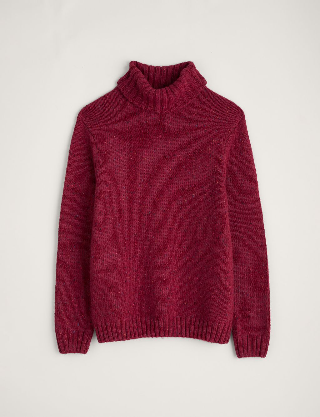 Pure Wool Chunky Funnel Neck Jumper image 2