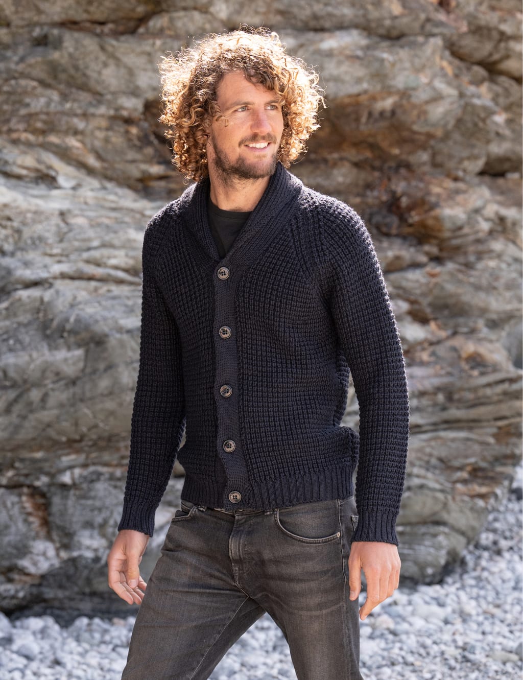 Mens navy cardigan uk sale