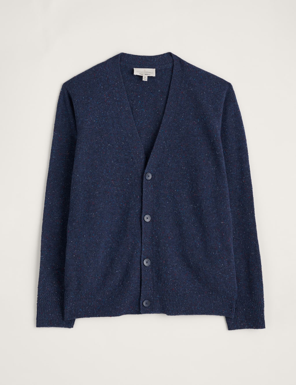 Lambswool Rich Textured V-Neck Cardigan image 2