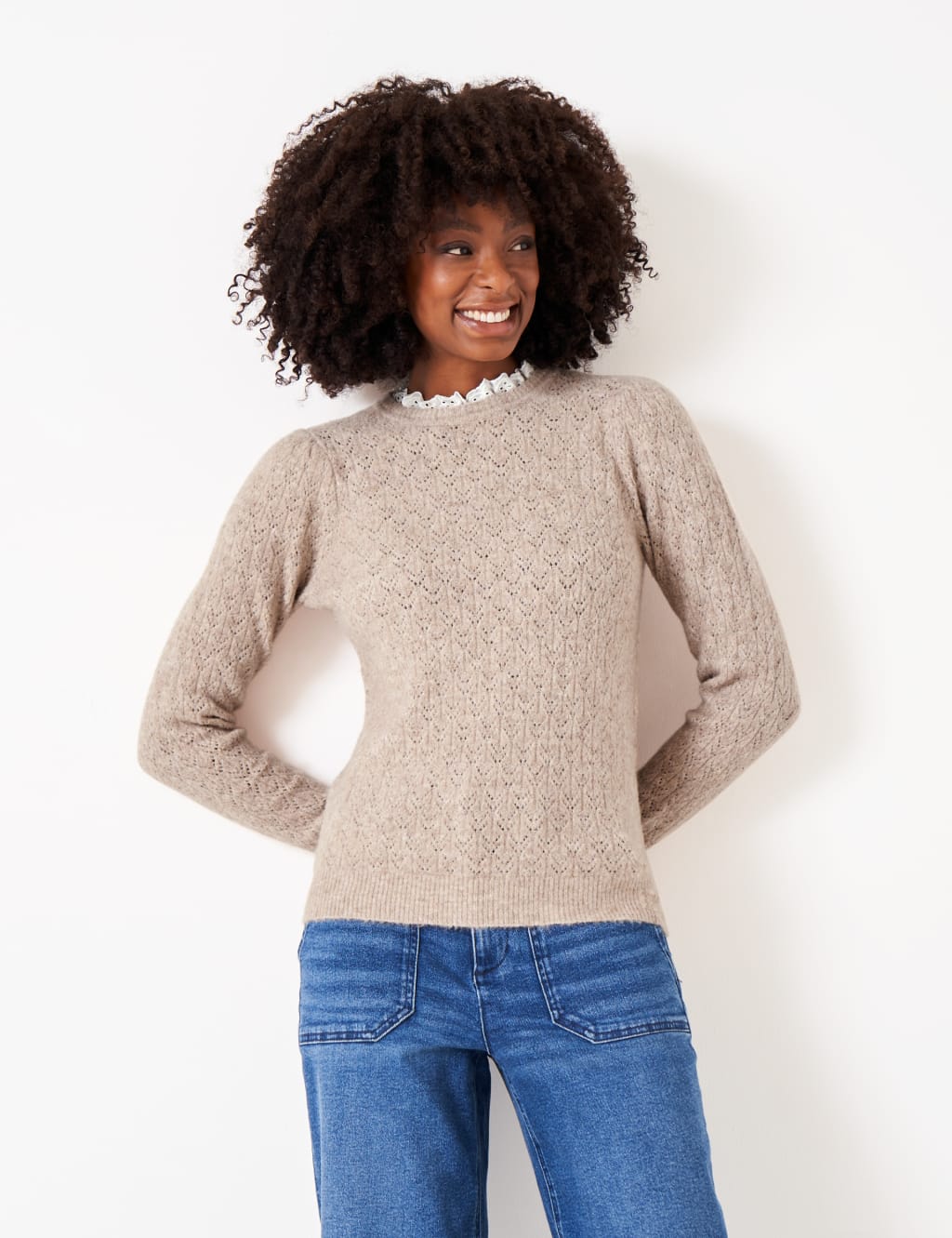 Page 2 Women s Beige Jumpers M S