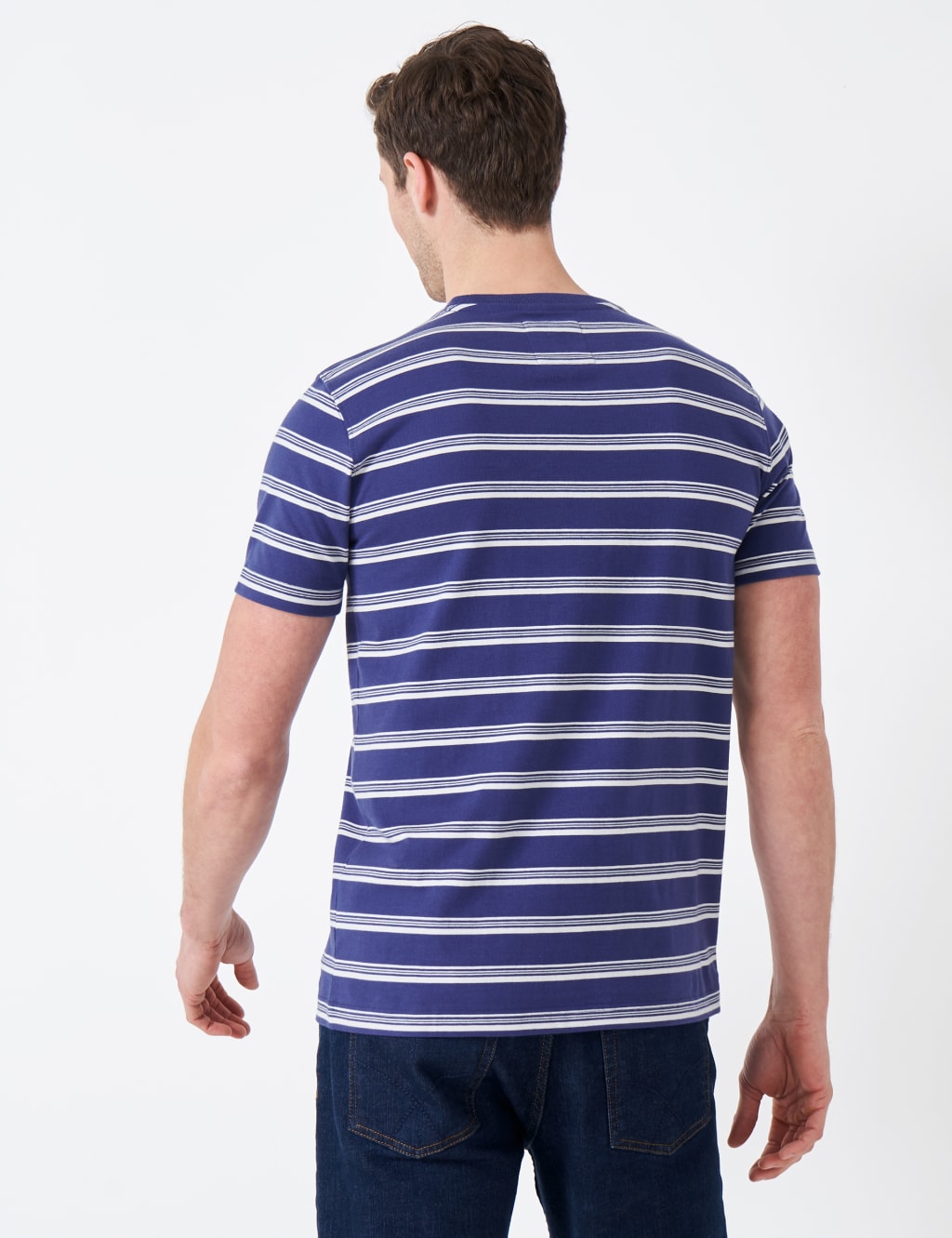 Pure Cotton Striped Crew Neck T-Shirt image 4