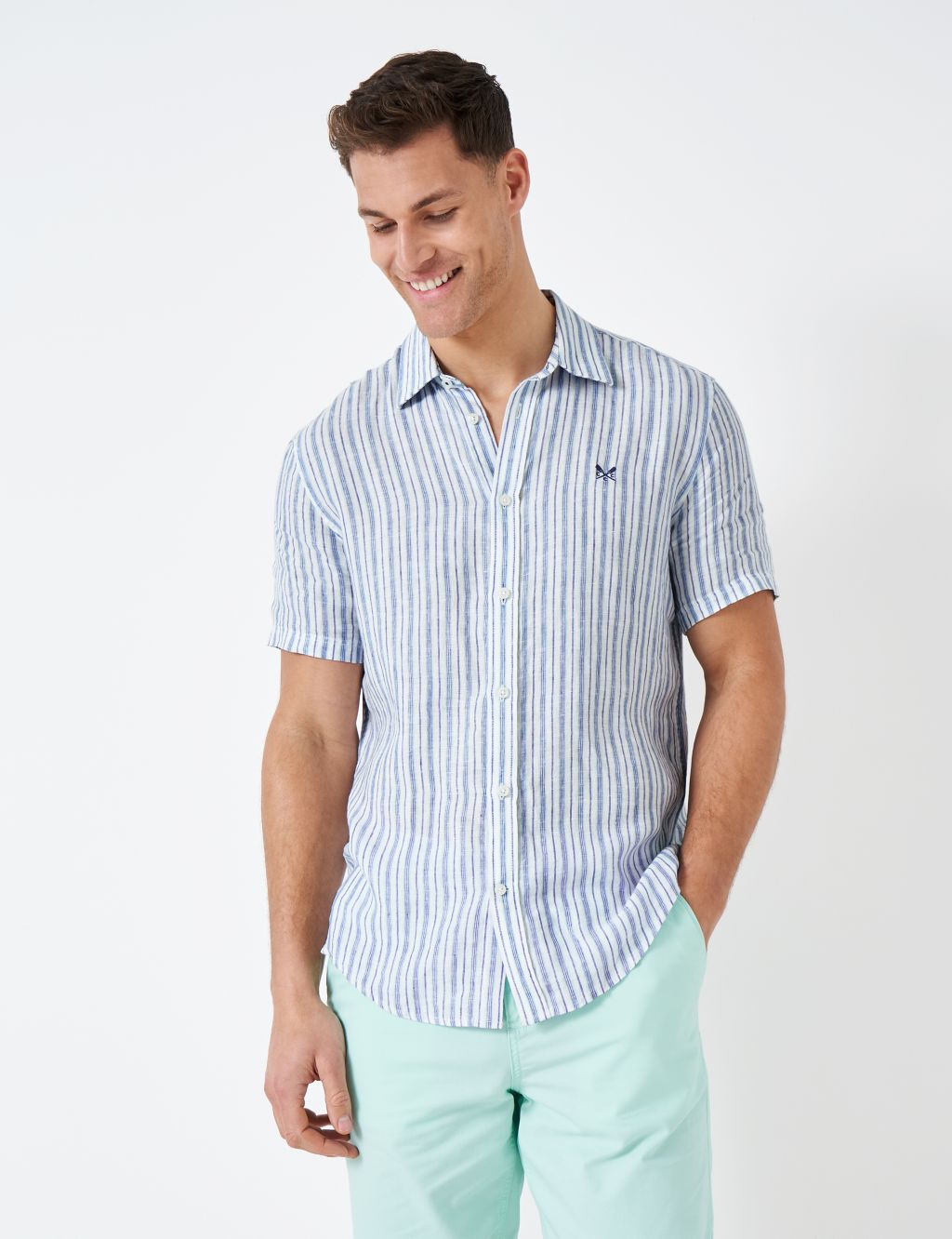 Pure Linen Striped Shirt image 1