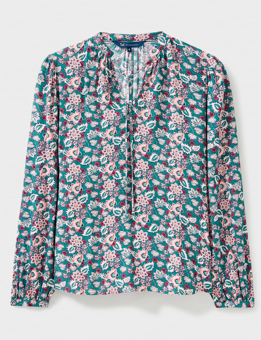 Paisley Floral Tie Neck Blouse image 2