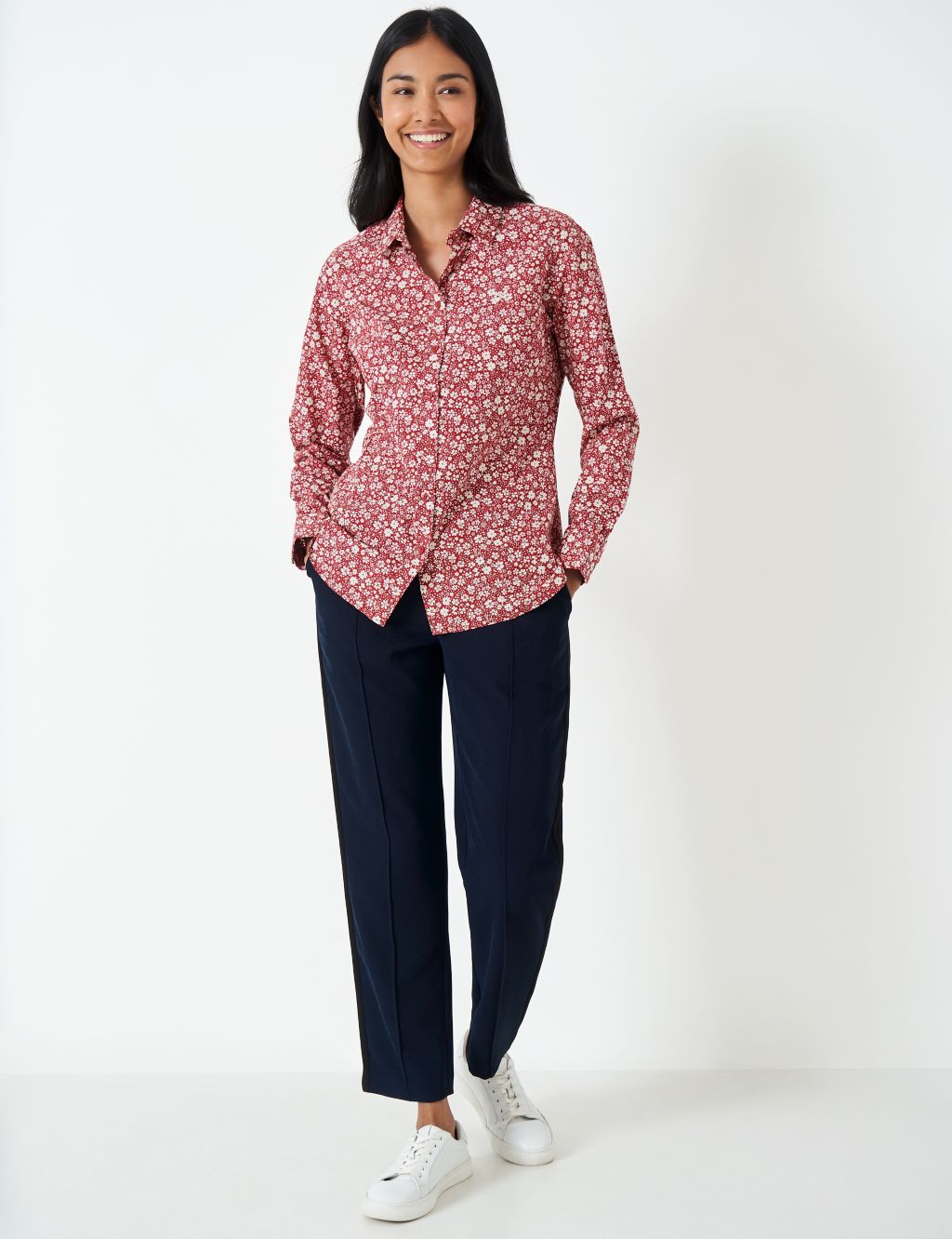 Pure Cotton Floral Collared Shirt image 3