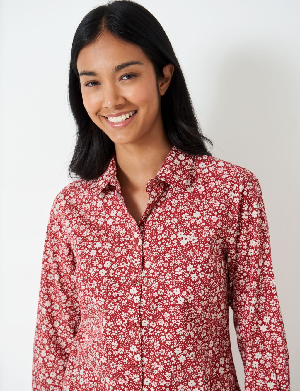 Pure Cotton Floral Collared Shirt image 5