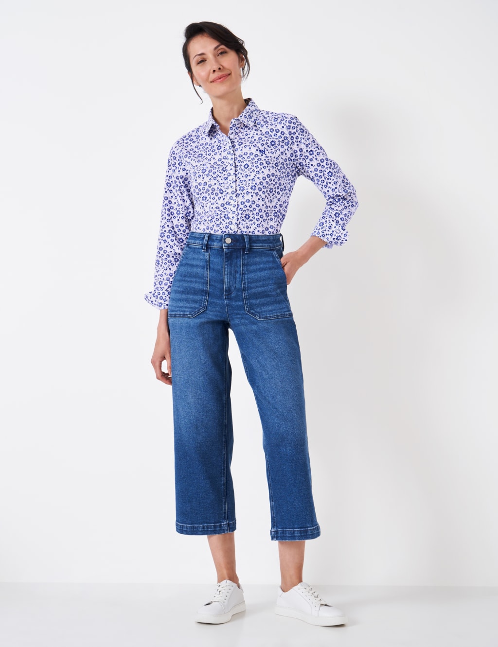 Pure Cotton Floral Collared Shirt image 3