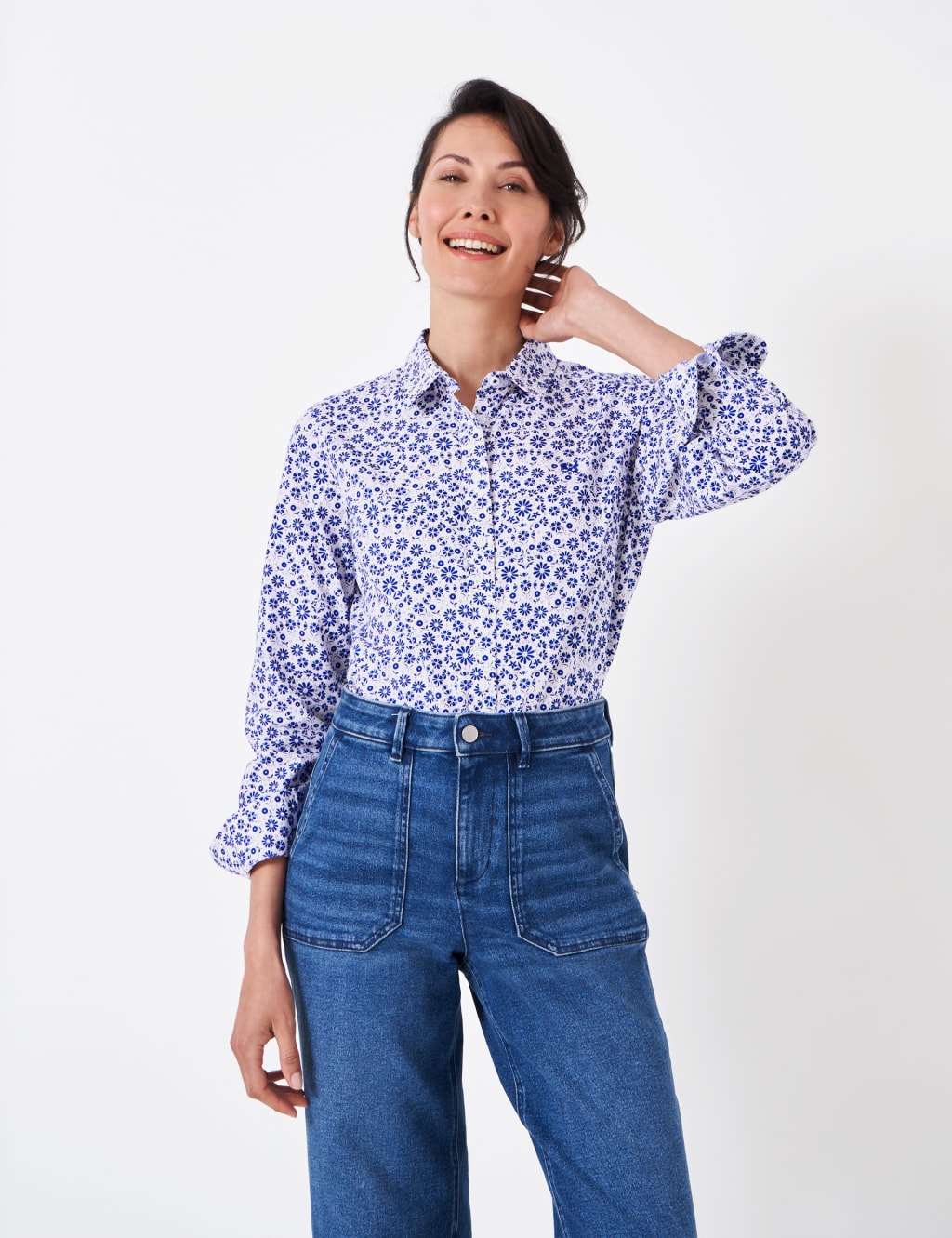 Pure Cotton Floral Collared Shirt image 5