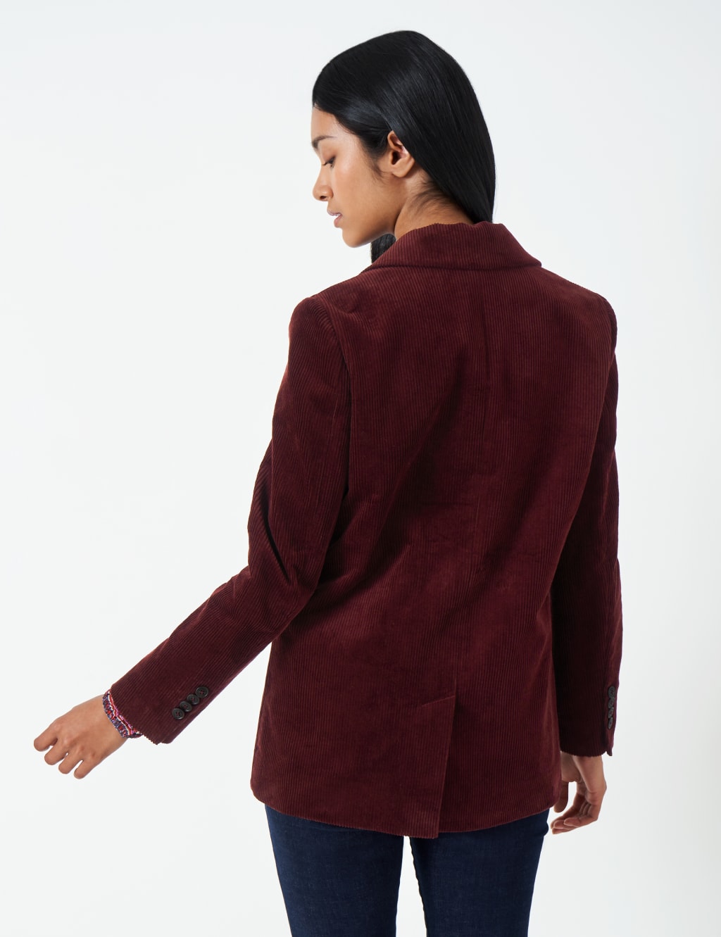 Cord Tailored Single Breasted Blazer image 4