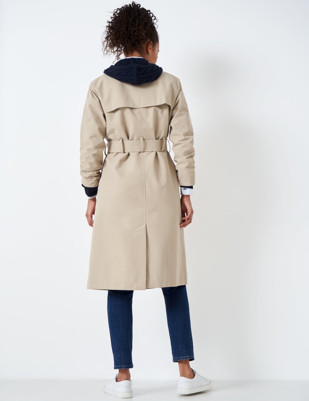 Belted Double Breasted Trench Coat image 4