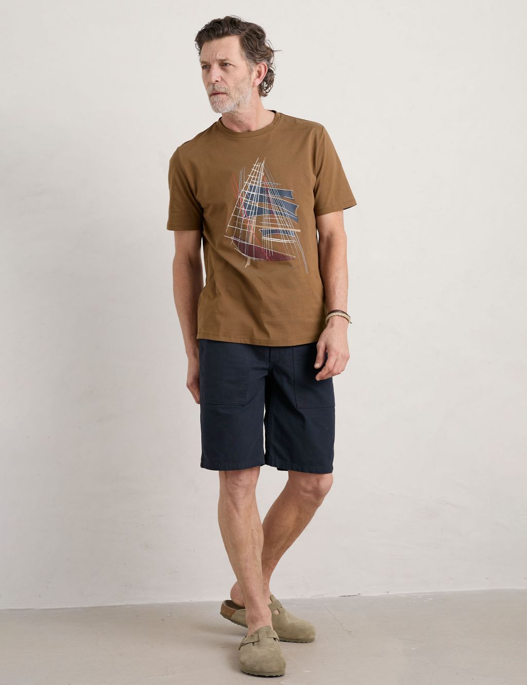 Organic Cotton Boat Graphic T-Shirt image 1