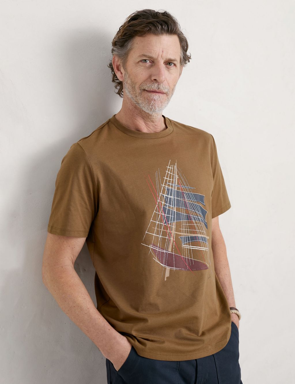 Organic Cotton Boat Graphic T-Shirt image 2