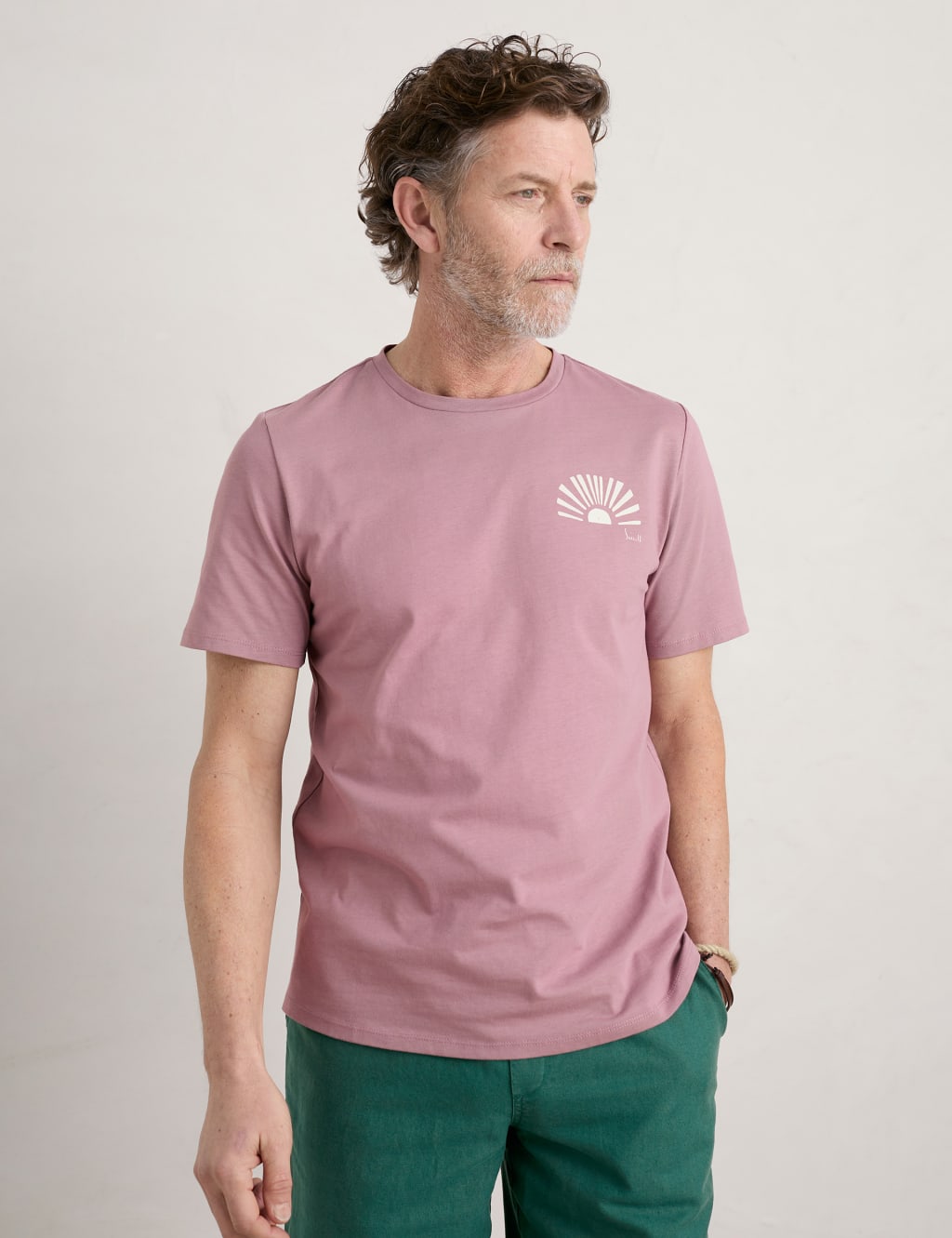 Organic Cotton Bird Print Crew Neck T-Shirt image 2