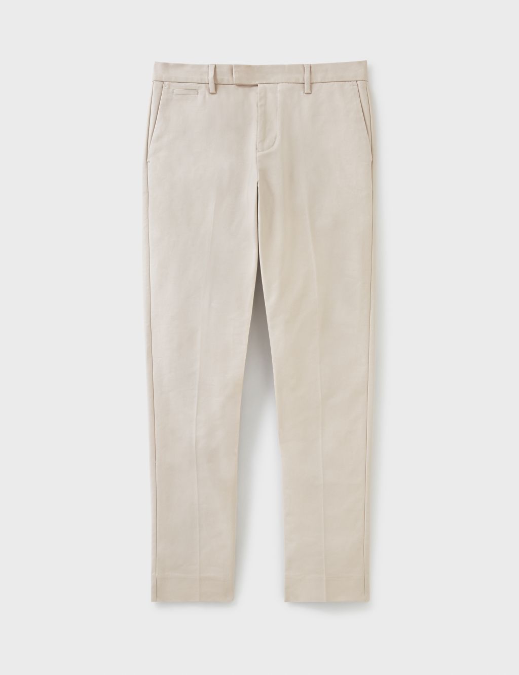 Tailored Fit Cotton Rich Stretch Trousers image 2
