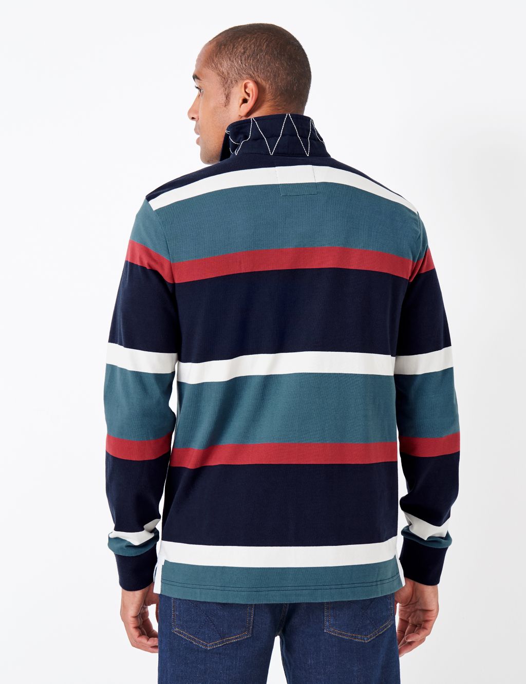 Pure Cotton Striped Long Sleeve Rugby Shirt image 4