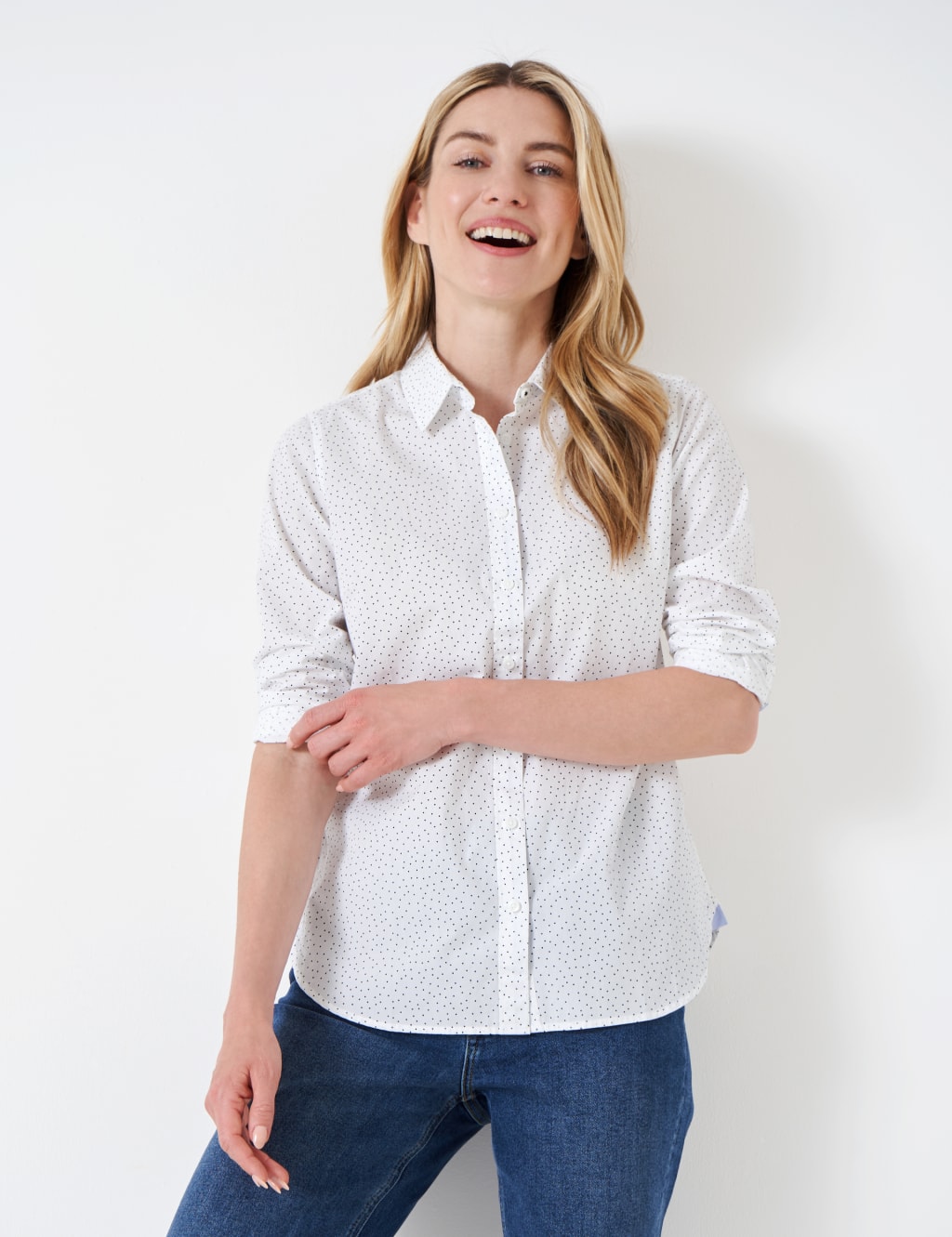 Pure Cotton Polka Dot Button Through Shirt image 1