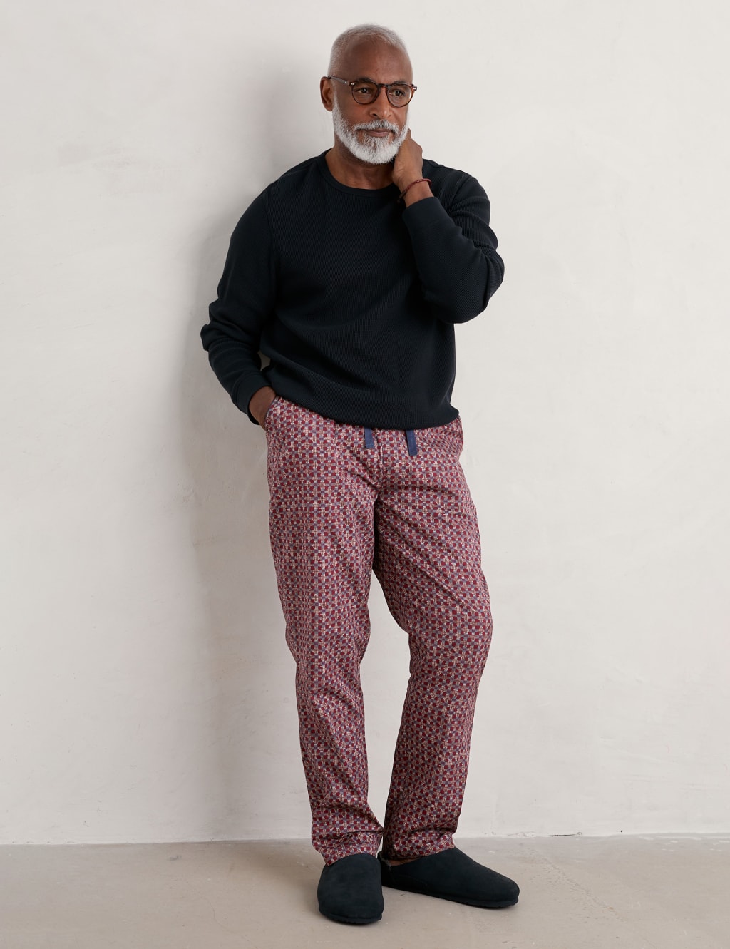 Organic Cotton Print Pyjama Bottoms image 1