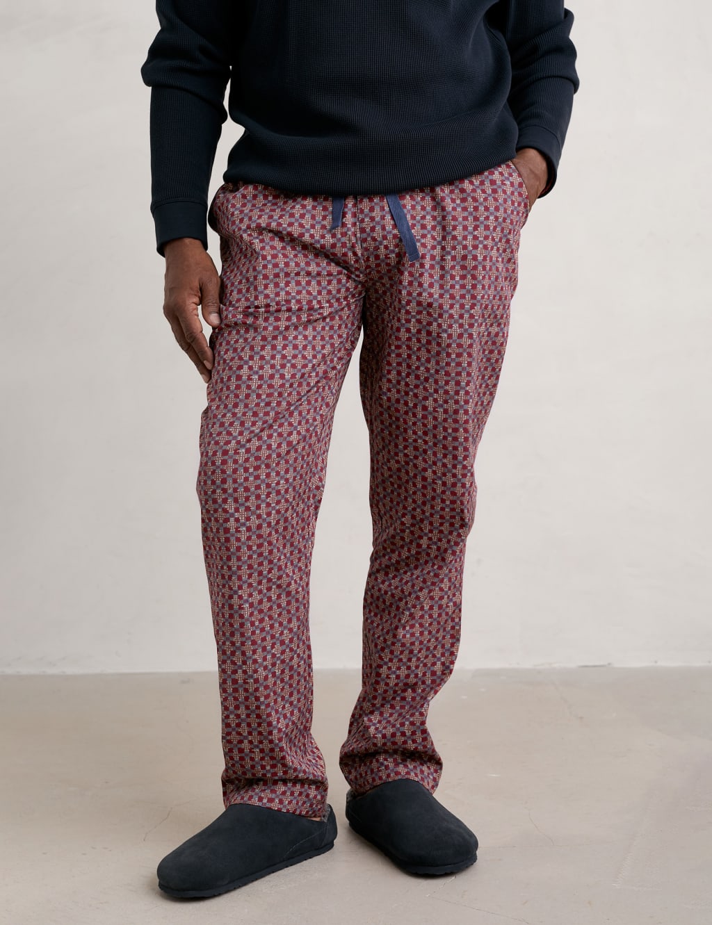 Organic Cotton Print Pyjama Bottoms image 3