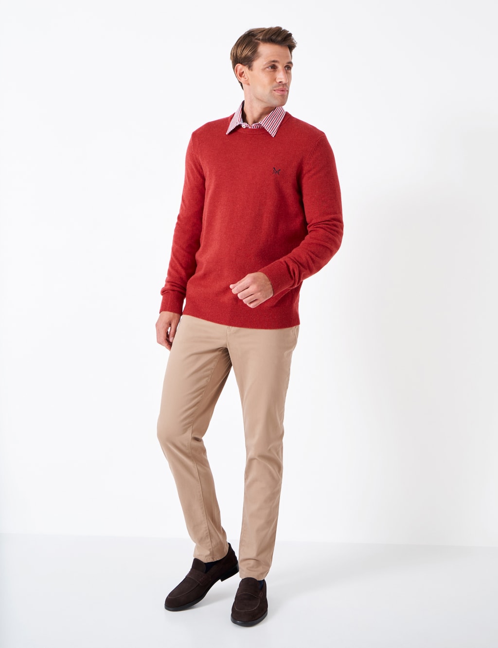 Wool Rich Crew Neck Jumper with Cashmere image 3