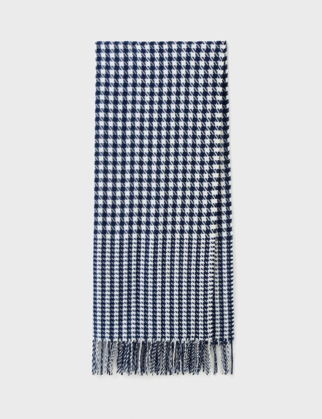 Woven Dogtooth Fringed Scarf image 2