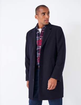 M&s navy best sale pea coat