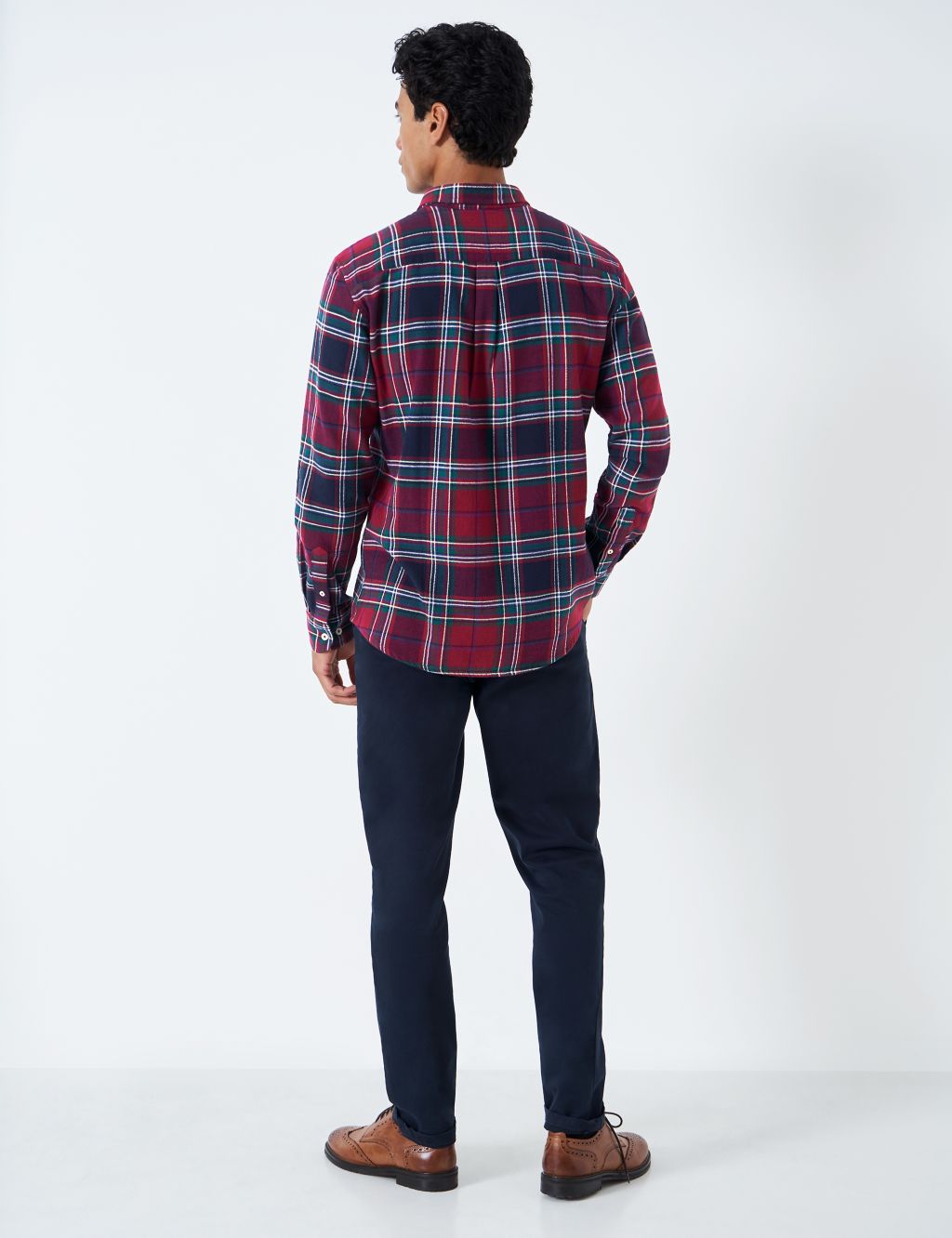 Brushed Cotton Check Flannel Shirt image 4