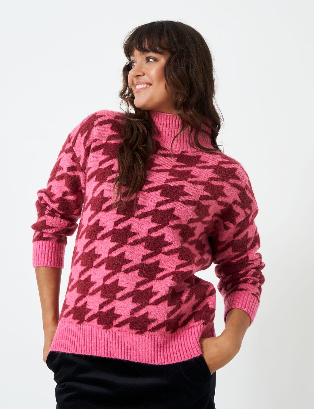Checked best sale jumper womens