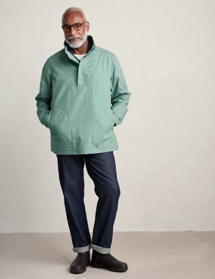 Seasalt Cornwall Men's Pure Cotton Utility Overshirt - M - Green, Green